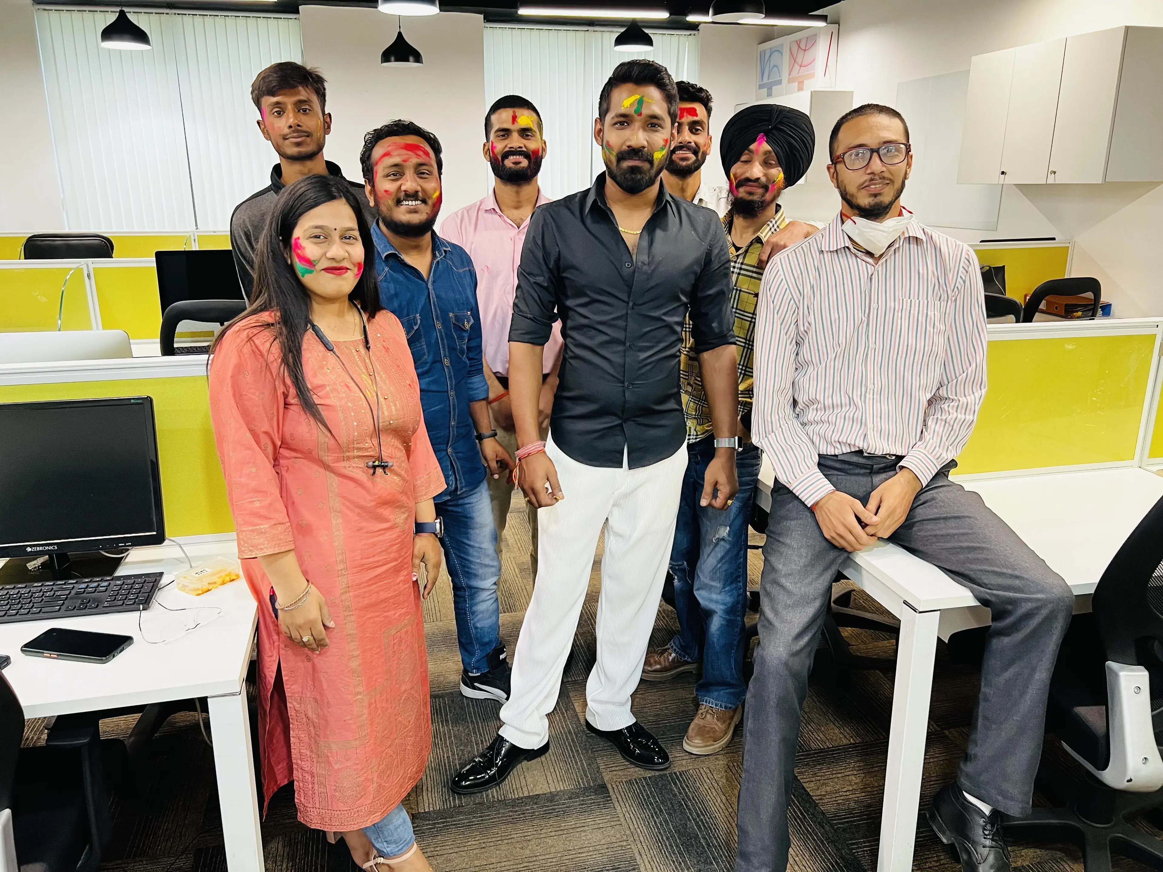 Holi celebration at Aloha Studio