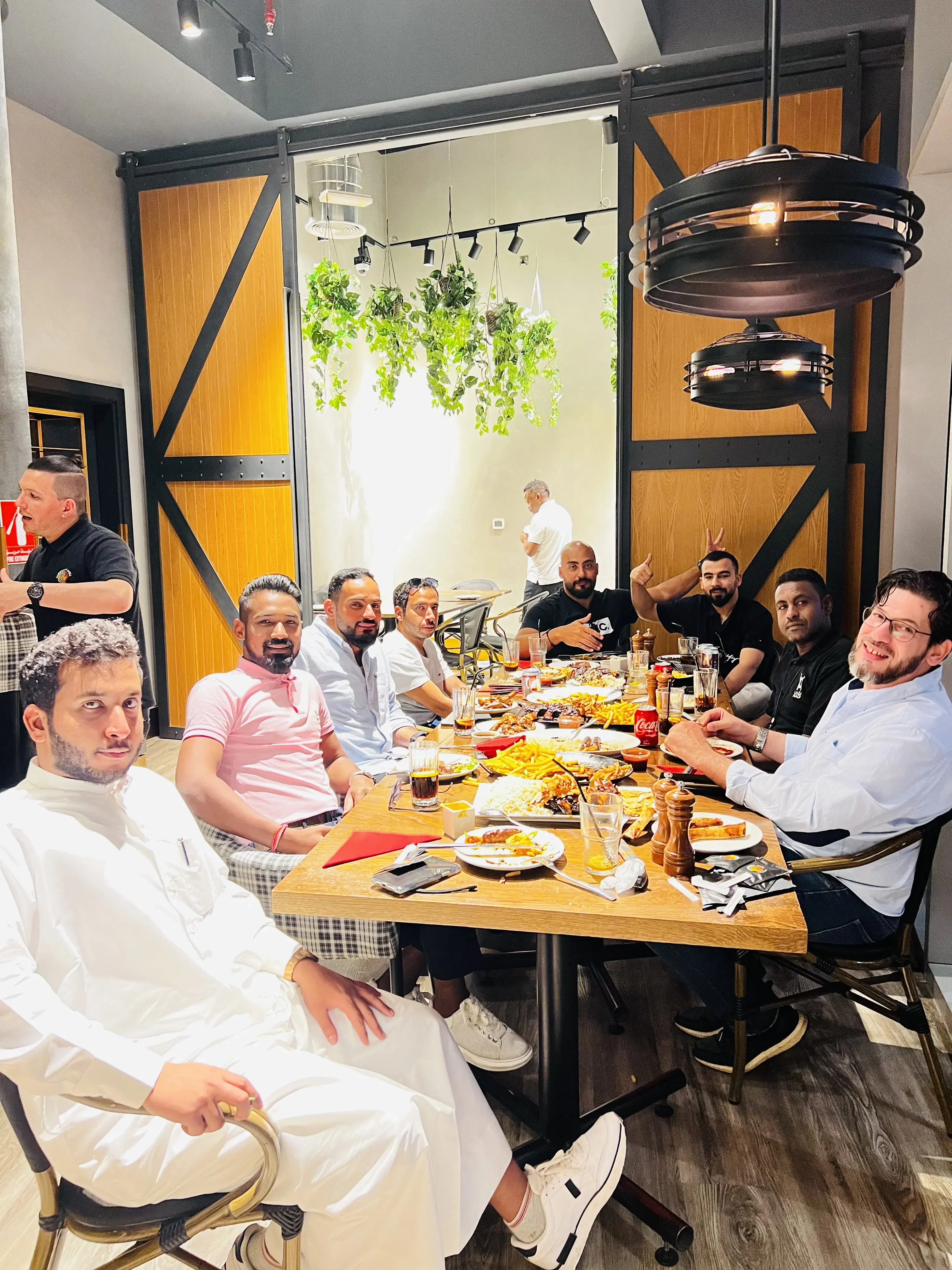 Team lunch gathering